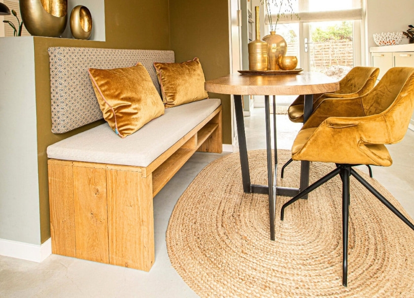 Coussins pour banc de cuisine