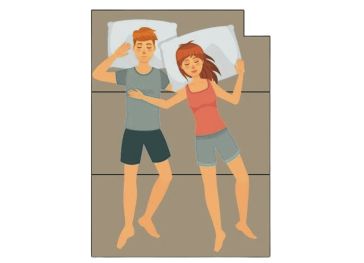 Surmatelas pliable avec découpe en haut à droite
