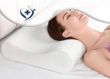 Oreiller cervical en viscoélastique avec fibres de carbone.