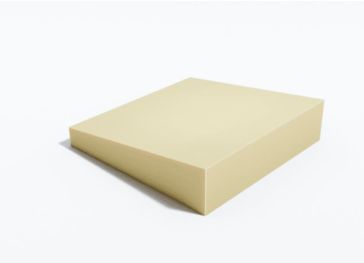 Mousse en forme de cale plate