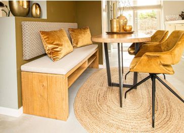 Coussin rectangulaire pour banc de cuisine