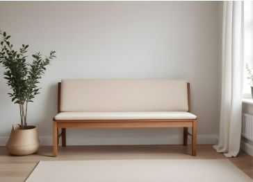 Coussin rectangulaire pliable pour banc