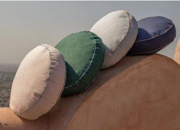 Coussin extérieur rond sur mesure