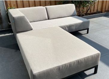 Coussin extérieur pour dossier de banc en coin