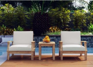 Coussin extérieur pour dossier de fauteuil carré