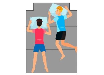 Matelas pliable découpe supérieure droite et gauche