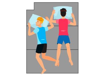 Matelas pliable coin supérieur gauche