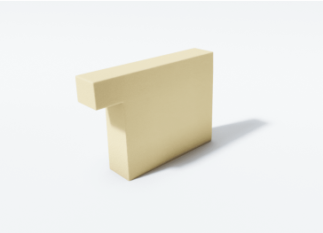 Mousse coupe latérale gauche verticale