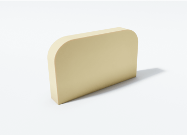 Mousse Semi-Circulaire Droite Verticale