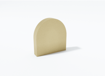 Mousse semi-circulaire ronde verticale