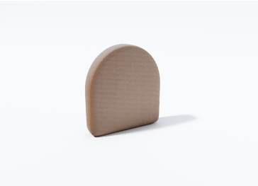 Housse de dossier de fauteuil semi-circulaire