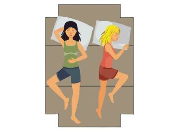 Surmatelas pliable avec une coupe en 4 coins