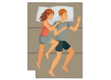 Surmatelas pliable avec coupe inférieure gauche