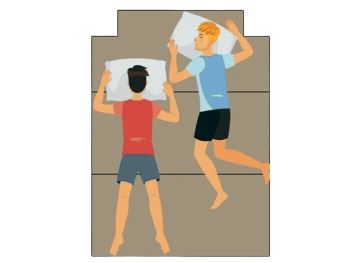 Surmatelas pliable à découpe supérieure droite et gauche