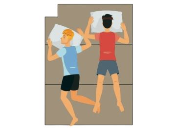 Surmatelas pliable coin supérieur gauche