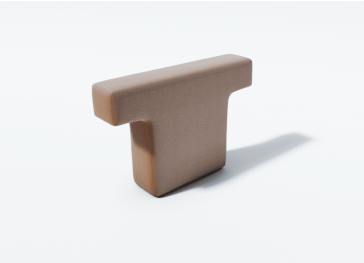 Coussin extérieur pour dossier de fauteuil avec double encoche