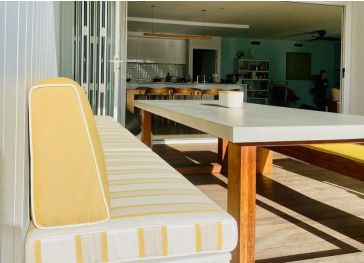 Housse pour dossier de banc en coin