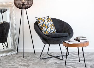 Housse pour assise de fauteuil rond