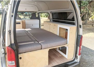 Surmatelas pliable de coupe latérale droite supérieure et inférieure