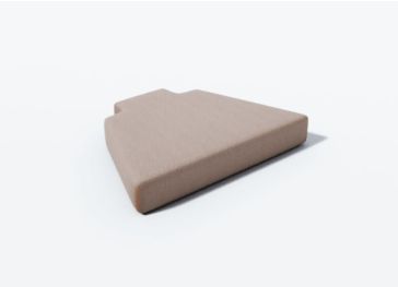 Coussin pour chaise trapèze avec 2 attaches