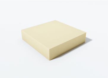 Carr&eacute; de mousse 