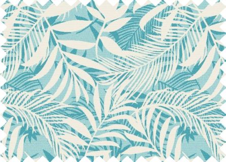 Toile Imprimé Cambur Turquoise