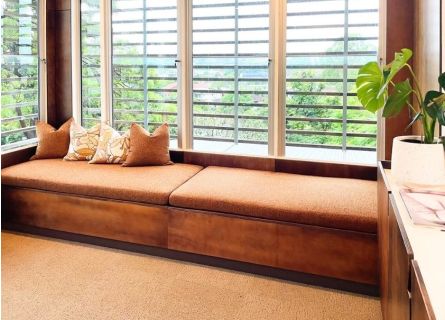 Long Coussin De Banc Imperméable En Bois Massif De 5 Cm D'épaisseur, En Cuir Synthétique Avec Fermeture éclair, 2/3 Places, Pour Jardin, Maison, Intérieur Et Extérieur - 100 X 40 X 5