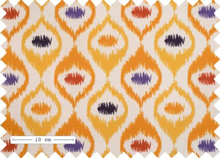 Toile Imprimé Langue Moutarde Balear