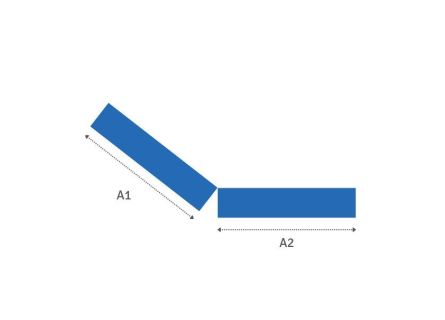 Matelas pliable découpe latérale gauche supérieure et inférieure Matelas pliable découpe latérale gauche supérieure et inférieure