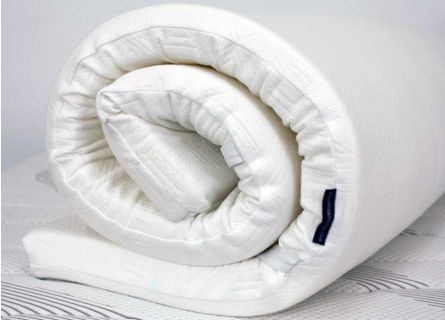 Surmatelas Épais Hypoallergénique Glamhaus - 5 Cm, Coton 300 Fils, Jupe 45 Cm - Lit Simple 90x190 Cm - Certifié Oeko-Tex - 3