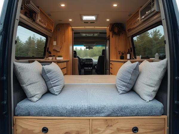 Comment fabriquer un lit pliant pour fourgon avec des matelas en mousse